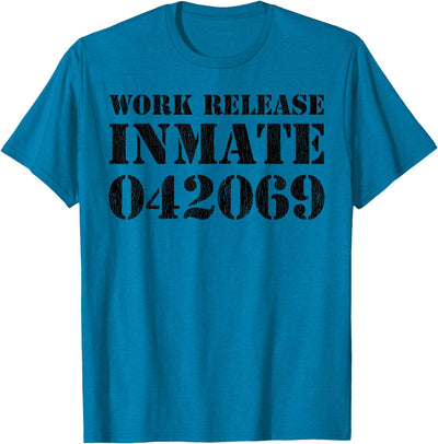 Jail Inmate Costumes by Moxio Orange Prisoner Halloween Costume Work Release Inmate T-Shirt