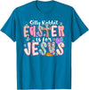 Silly Rabbit Easter Is for Jesus Religious Christian Easter T-Shirt in Sapphire Blue