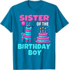 gaming gamer Birthday Llama Pinata Family Apparel Sister Birthday Boy Llama Pinata Party family mathing women T-Shirt - Sapphire Blue