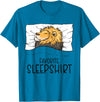 Sleeping & Napping Shirt Gifts For Nap Lovers Favorite Sleepshirt Lion, Napping Lion Pajama T-Shirt - Sapphire Blue