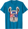 Mega USA Patriotic Animal Shirts USA Patriotic Llama Shirt - July 4th T-shirt - Alpaca T-Shirt - Sapphire Blue