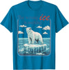 Funny Outfit Men Women 2026 The Wrong ICE is Melting Funny Polar Bear Abolish ICE T-Shirt - Sapphire Blue