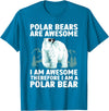 Polar Bear Gift Polar Bear Accessories & Stuff Polar Bear Art For Men Women Kids Arctic Polar Bear Lover T-Shirt - Sapphire Blue