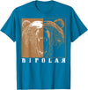 Cool I Love Polar Bears With Bipolar Designs Bipolar Cute Mental Disorder Polar Bear Gift T-Shirt - Sapphire Blue