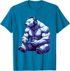 Funny Graphic Gamers tee Polar Bear Funny Video Games Polar Bear T-Shirt T-Shirt - Sapphire Blue
