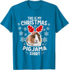 CUTE FAMILY GUINEAPIG CHRISTMAS FOR POTATO LOVER'S GUINEA PIG CHRISTMAS PAJAMA FOR WOMEN AND MEN T-Shirt - Sapphire Blue