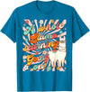 Llama Alpaca Whole Llama Learning Going On Llama Alpaca Teacher Teaching Whole Llama Learning Going On T-Shirt - Sapphire Blue