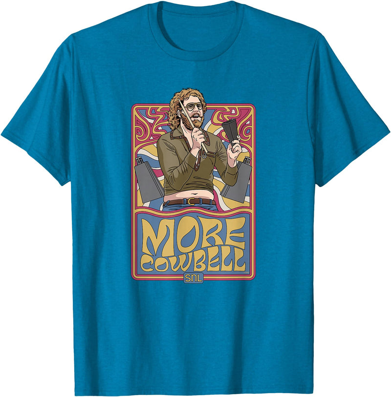Saturday Night Live SNL More Cowbell Gene Frenkle T-Shirt - Sapphire Blue