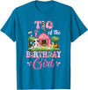 Cow First Birthday Girl Family Tio Of The Birthday Girl 1st Birthday Cow Farm Family T-Shirt - Sapphire Blue
