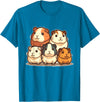 Best & Fun Guinea PIg Designs Cute, Kawaii Guinea Pig Family T-Shirt - Sapphire Blue