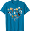 Rabbit Types & Cute Rabbit Species, Bunny - Rabbits T-Shirt in Sapphire Blue