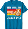 Best Guinea Pig Grandpa Guinea Pig Grandfather Best Guinea Pig Grandpa Guinea Pig Owner Guinea Pig Lover T-Shirt - Sapphire Blue