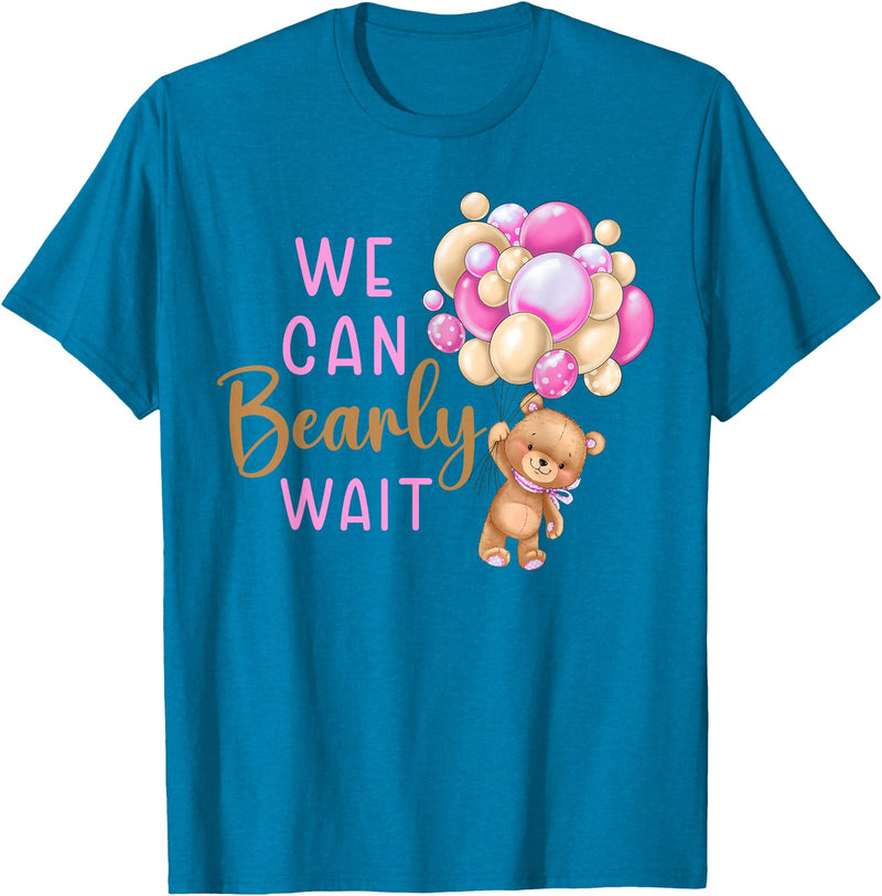Can Bearly Wait baby shower Decorations Apparel We Can Bearly Wait Gender Neutral Baby Shower Party T-Shirt - Sapphire Blue