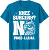 Llama Alpaca Lover Gifts Knee Surgery No Prob-llama Llamas Animal Lover T-Shirt - Sapphire Blue