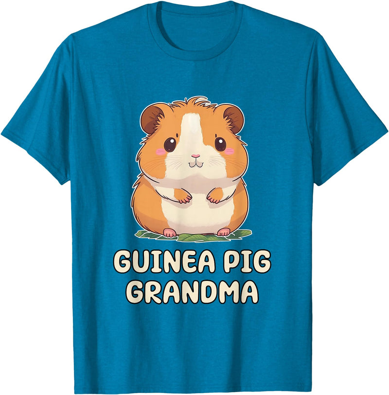 Best & Fun Guinea PIg Designs Funny, Cute Guinea Pig Grandma Grandmother Nana T-Shirt - Sapphire Blue