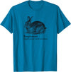 Booplesnoot Cute Bunny Funny Rabbit Pet Back to School T-Shirt in Sapphire Blue