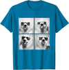 Funny Animal Photography Clothing Co. Funny Polar Bears with Sunglasses Cool Ice Bears Humor Meme T-Shirt - Sapphire Blue