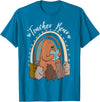 Thank You Teacher Appreciation Gifts Teacher Bear Reading Appreciation Teacher Graphic T-Shirt - Sapphire Blue