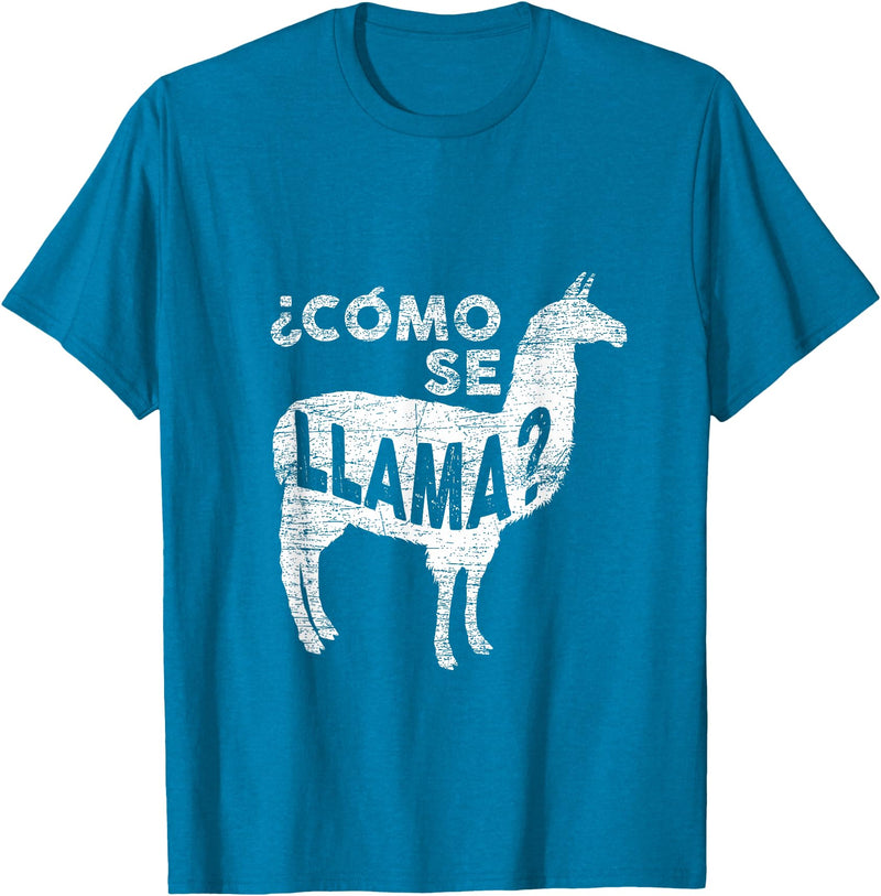 Como Se Llama T-Shirt - Sapphire Blue