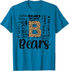 School & Teacher Apparel Teeready - Back To School Bears School Sports Fan Team Spirit Vintage T-Shirt - Sapphire Blue