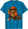 Creative & Funny Teddy Bear Gifts Hip Hop Teddy Bear T-Shirt - Sapphire Blue