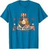 Patriotic Guinea Pig Lover Designs Funny USA Independence Day Patriotic 4th of July Guinea Pig T-Shirt - Sapphire Blue