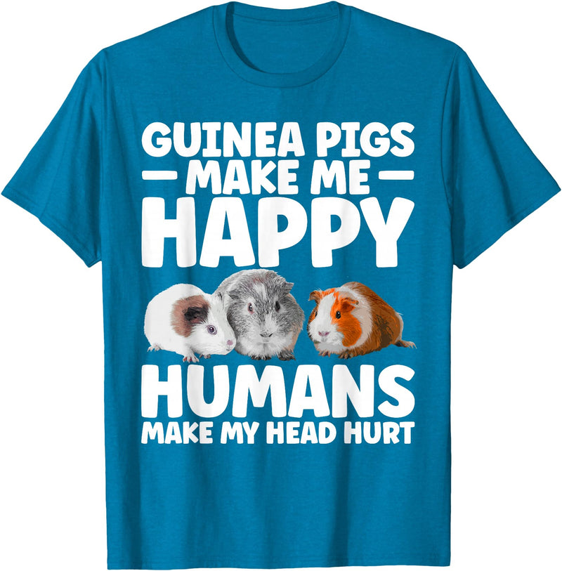 Guinea Pig Gift Guinea Pig Accessories & Stuff Funny Guinea Pig Clothes Men Women Rodent Guinea Pig Lover T-Shirt - Sapphire Blue