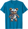 Aesthetic Teddy Bear Streetwear Designs for Men Robot Teddy Bear, Hip Hop Teddy Bear, Cyborg Teddy Bear T-Shirt - Sapphire Blue