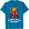 Gummy Bear Funny Quote Gummy Bear Queen Funny Gummy Bear Lovers Saying Illustration T-Shirt - Sapphire Blue