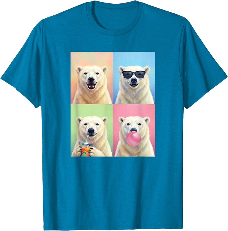 polar bears polar bear Shop Polar Bears Funny Polar Bear T-Shirt - Sapphire Blue