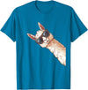 Ällamaco. Llama Alpaca Lama Sunglasses T-Shirt - Sapphire Blue