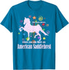 Saddlebred Horse T-Shirts Unicorn Myths And Legends American Saddlebred Horse T-Shirt - Sapphire Blue