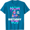 Llama Boys Kids Lovers Creations Llama Mom Shirt - Birthday Boy’s Cute Matching Party Outfit T-Shirt - Sapphire Blue