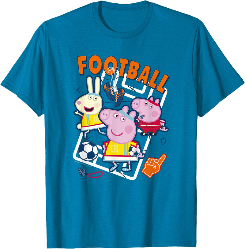 Peppa Pig Summer Games 2021 Football T-Shirt - Sapphire Blue