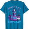 Birthday Party Shirts For Men Women Kids Bruh Its My Birthday Llama Pinata Bday Party Men Women Kids T-Shirt - Sapphire Blue