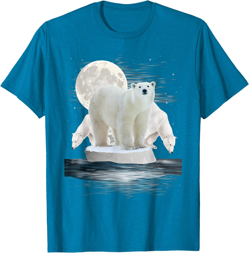 Funny Polar Bear Shirts Polar Bears - Wildlife Zoo Animal Lover Zookeeper Nature T-Shirt Small - Sapphire Blue