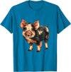 Kune Kune Pig Accessories & KuneKune Clothes Kune Kune Pig Breeder Kune Kune Lover Kune Kune Pig Girl T-Shirt - Sapphire Blue