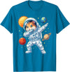 Hamster Astronaut Dabbing Funny Space Animal for Kids T-Shirt - Sapphire Blue