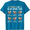 Pig Things I Do In My Spare Time Animal Lovers Thing I Do In My Spare Time Kunekune Pig Farm Animal Lovers T-Shirt - Sapphire Blue