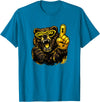 Cool Hockey Lion Game Day Sports Gift Funny Hockey Bear Game Day Vintage Shirt for Fans T-Shirt - Sapphire Blue