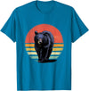 Wowsome! Retro Vintage Black Bear T-Shirt - Sapphire Blue