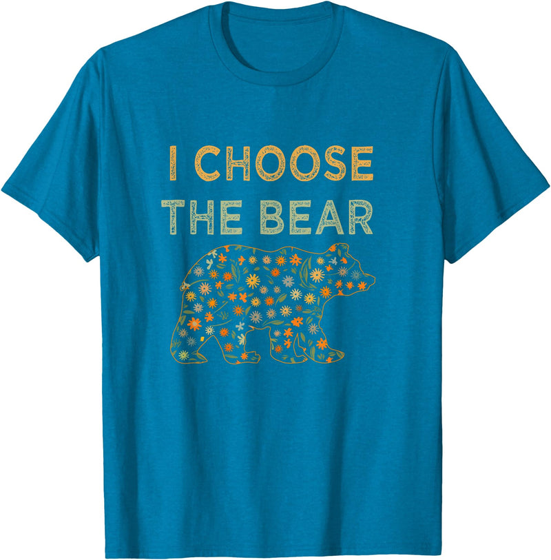 I Choose the Bear T-Shirt - Sapphire Blue