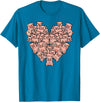 Pig Lover Shirts For Men Women Kids Pigs Heart Shape Cute Love Hog Swine Girls Kids Women Men T-Shirt - Sapphire Blue