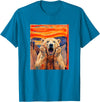 Polar Bears Polar Bear the scream meme The Scream Art Funny Polar Bear Meme T-Shirt - Sapphire Blue