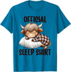 Animal Sleepwear & Night Pajamas Kids Women Men Highland Cow, Nightgown Official Sleepshirt Nightshirt Sleep T-Shirt -