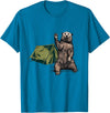 Funny Hiker Hiking Camping Bear Waving Funny Bear Waving Hiking Camping Bear Hiking T-Shirt - Sapphire Blue