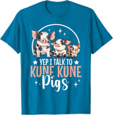 Kune Kune Pig Accessories & KuneKune Clothes Kune Kune Pig Essentials Kunekune Pig Lover Kune Kune Mom T-Shirt - Sapphire Blue