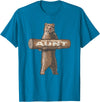 Cartba Aunt Co. Bear-y Awesome Aunt Funny Saying Cute Auntie T-Shirt - Sapphire Blue