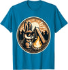 Happy Easter Bunny Rabbit Camping Camper Men Women Kids Cute T-Shirt in Sapphire Blue