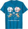 Bear Balloons Boy Or Girl Baby Gender Reveal Tee Bears Pink Or Blue Grandma Loves You Gender Reveal T-Shirt - Sapphire Blue